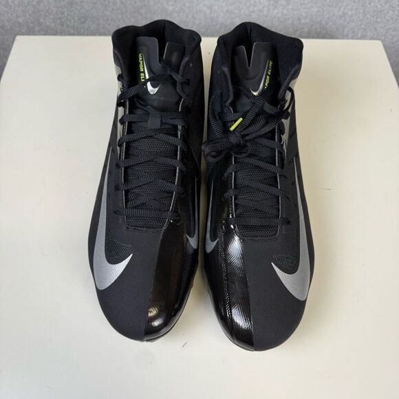 Nike Mens Size 14.5 Hyperfuse Vapor Carbon Elite Black Football Cleats Shoes - Picture 2 of 11